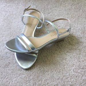 Silver Talbots wedges